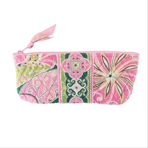 3/$20 Vera Bradley Pinwheel Pink Brush and Pencil Cosmetic Case